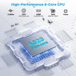 BUFO C11 10.1 Inch Android 15 Tablet PC 20GB(3+17) RAM 64GB ROM Octa Core Processor 1280*800 HD LCD Screen 5000mAh Battery 5MP+8MP Dual Camera Expandable 1TB TF Card Tablet