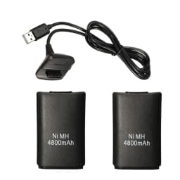 2Pcs 4800mAh Rechargeable Battery With 1 Charging Cable for Xbox 360 Gamepad Batteries Wireless Controller Battery Wholesale