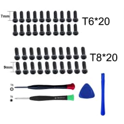 40Pcs T6 T8 Screws Gamepad Repair Part Screwdrivers Replacement Tools for XBOX Series S/X Xbox One S/Xbox 360 Controller