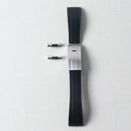 20mm Rubber Watch Band For Yacht-Master Seiko Daytona Submariner Curved End Strap With Endlink Buckle Black Silicone Bracelet