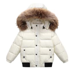Kids Hooded Coats For Boys And Girls Winter Zip Up Warm Jacket Kid Cotton Padded Down Outerwear Cold Weather Overcoat 2025