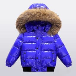 Kids Hooded Coats For Boys And Girls Winter Zip Up Warm Jacket Kid Cotton Padded Down Outerwear Cold Weather Overcoat 2025