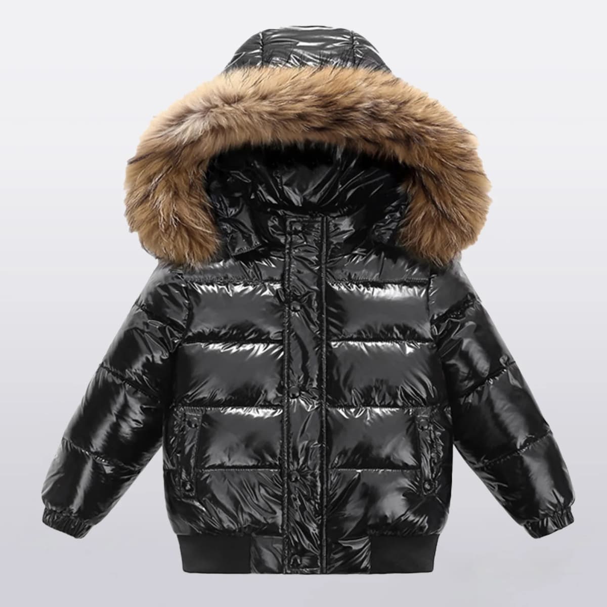 Kids Hooded Coats For Boys And Girls Winter Zip Up Warm Jacket Kid Cotton Padded Down Outerwear Cold Weather Overcoat 2025