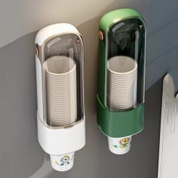 Wall Mounted Disposable Paper Cup Holder for Water Dispenser High-End Storage Rack for Bar Counter