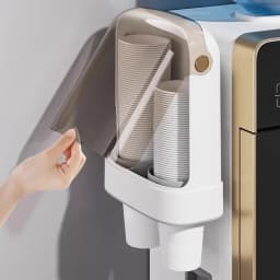 Wall Mounted Disposable Paper Cup Holder for Water Dispenser High-End Storage Rack for Bar Counter