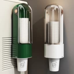 Wall Mounted Disposable Paper Cup Holder for Water Dispenser High-End Storage Rack for Bar Counter