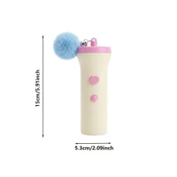 Portable Storage Catapult Cat Toy, Spring Cushion Design Protect Pet Teeth, Interactive Shooting Toy for Indoor Cats Kitten Exer