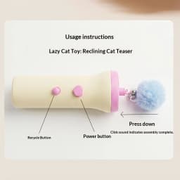 Portable Storage Catapult Cat Toy, Spring Cushion Design Protect Pet Teeth, Interactive Shooting Toy for Indoor Cats Kitten Exer
