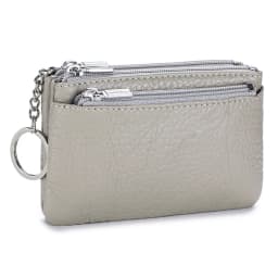 New Women's Wallets Soft Genuine Leather Zipper Purses Large Capacity Money Bag Portable Storage Bag With Keychain Coin Holders
