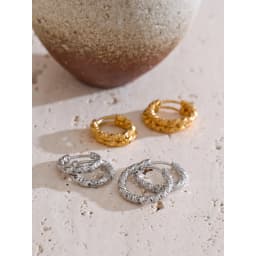 Yhpup 20/15mm Round Daily Wear Hoop Earrings Waterproof Jewelry Women Minimalist Stainless Steel Popular Wholesale Accessories