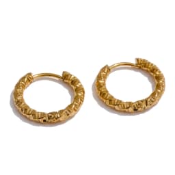 Yhpup 20/15mm Round Daily Wear Hoop Earrings Waterproof Jewelry Women Minimalist Stainless Steel Popular Wholesale Accessories
