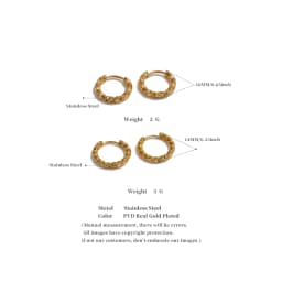 Yhpup 20/15mm Round Daily Wear Hoop Earrings Waterproof Jewelry Women Minimalist Stainless Steel Popular Wholesale Accessories