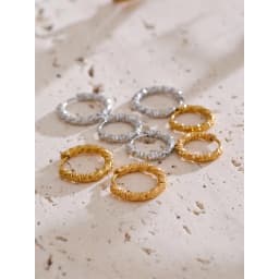 Yhpup 20/15mm Round Daily Wear Hoop Earrings Waterproof Jewelry Women Minimalist Stainless Steel Popular Wholesale Accessories