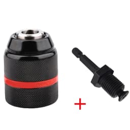 JENTORIX 2mm-13mm Metal Keyless Drill Chuck, 3Jaw Self-lock Ratchet Chuck 1/2-20UNF Thread, Chuck for Drill Bit Screwdriver&Taps