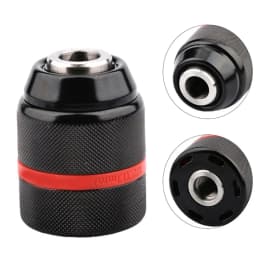 JENTORIX 2mm-13mm Metal Keyless Drill Chuck, 3Jaw Self-lock Ratchet Chuck 1/2-20UNF Thread, Chuck for Drill Bit Screwdriver&Taps