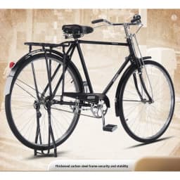 Vintage 28 Inch Bicycle Mountain Ride Nostalgic Retro 80s Style Steel Frame City Cruiser Unisex Bicycle Portable City Commute
