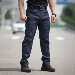 Men Workwear Camouflage Pants with Multiple Pockets Outdoor Site Protective Clothing Wearresistant Dirt Resistant Training Pants