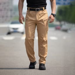 Men Workwear Camouflage Pants with Multiple Pockets Outdoor Site Protective Clothing Wearresistant Dirt Resistant Training Pants