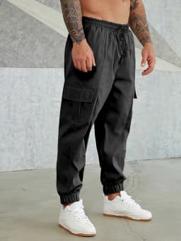 plus Size Men's Lightweight Work Pants Spring Summer Autumn Wear College Style Design No Lining Comfortable Daily Use