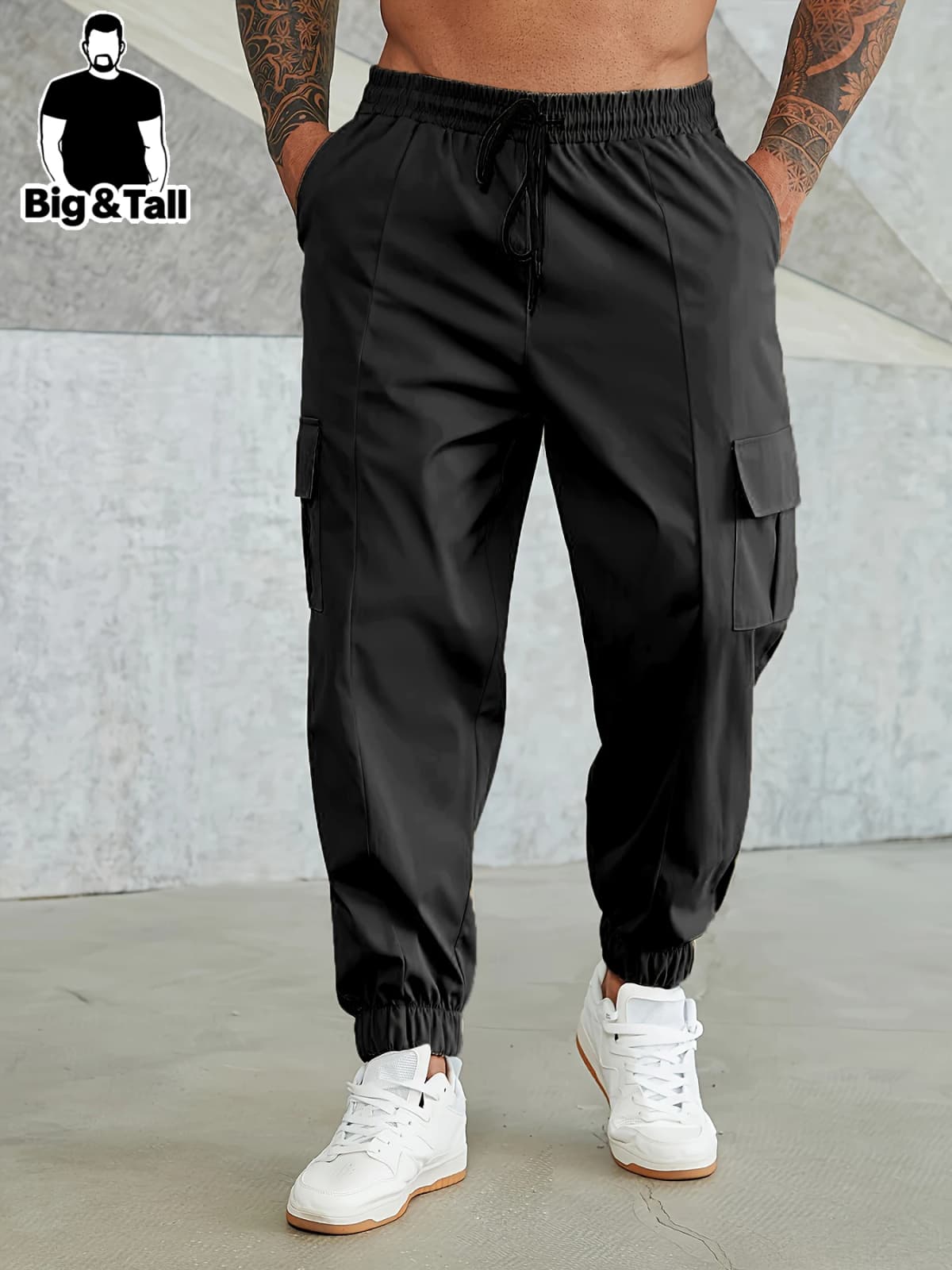 plus Size Men's Lightweight Work Pants Spring Summer Autumn Wear College Style Design No Lining Comfortable Daily Use