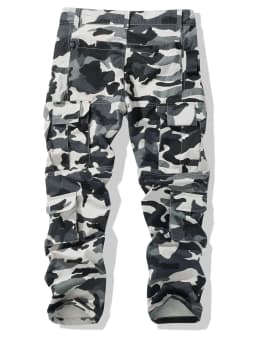 Men's Leisure Trousers, Work Pants, Multi-Pocket Pants, Camping Hiking Pants, Durable, Large Pocket Capacity, Camouflage