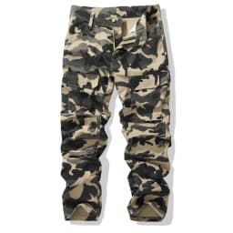 Men's Leisure Trousers, Work Pants, Multi-Pocket Pants, Camping Hiking Pants, Durable, Large Pocket Capacity, Camouflage