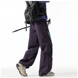 2026 New Unisex Windproof & Waterproof Outdoor Hiking Pants with Side Zipper Design Water-Repellent Windproof Techwear Trousers