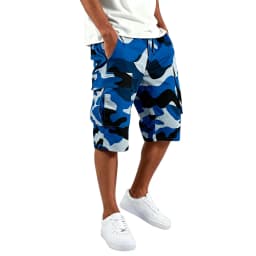 Men's camouflage shorts, men's camouflage work clothes, loose, casual, outdoor sports half-pants casual and comfortable shorts