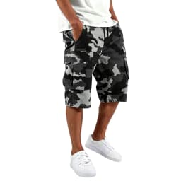 Men's camouflage shorts, men's camouflage work clothes, loose, casual, outdoor sports half-pants casual and comfortable shorts