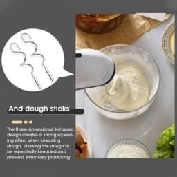 7-Speed Electric Hand Mixer Automatic Blender for Cream, Egg, Cake, Dough - Versatile Kitchen Mixing Appliance Tool