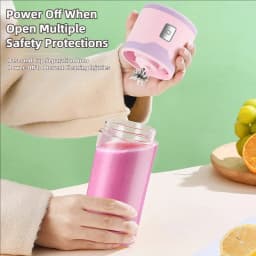 TINSOL Portable Electric Blender 450ml USB Rechargeable Juicer Blender Suitable for Milkshakes, Juice, and Small Food Processing