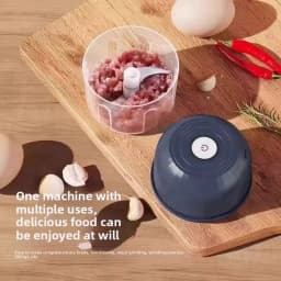 Electric Garlic Masher 260ML Food Blender Household Meat Grinder Onion Chili Vegetable Grinder Kitchen Tools Food Mixer