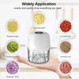 Electric Garlic Masher 260ML Food Blender Household Meat Grinder Onion Chili Vegetable Grinder Kitchen Tools Food Mixer