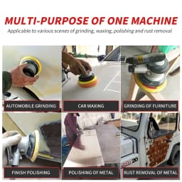 5/6 inch Pneumatic Sander Air Sander Sanding Machine Polisher Tool 125mm/150mm Air Power Sander