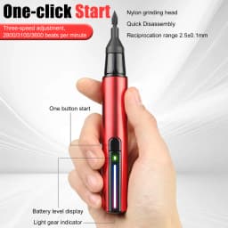 Electric Sanding Pen USB Rechargeable Mini Reciprocating Sander 3 Gears Adjustable Detail Sander for Grinding Polishing Surfaces