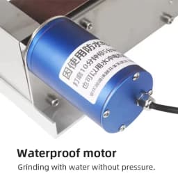 Mini Belt Sander 50*533mm Electric Polishing Machine Waterproof Benchtop Sander Sharpener for Knives Cutter Edges Sharpener