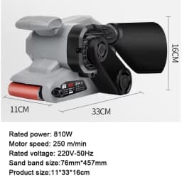 Electric Belt Sander Portable Sander Tank Flat Flat Sanding Machine Small Polishing Machine Woodworking Home Sandpaper Machine