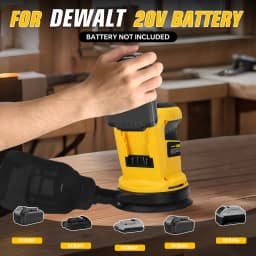 125mm Random Orbital Sander 3-Speed Cordless Electric Sander Woodworking Polishing Sanding Power Tool for Dewalt 20V Battery Pin
