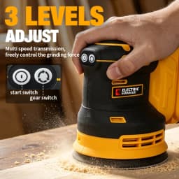 Electric Goddess Brushless Sander Disc 11000rpm Cordless 3 Gear Woodworking Sanding Putty Polishing For Dewalt 20V Battery Pin