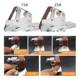 110V/220V Mini Belt Grinding Machine Tool Sharpening Machine Home DIY Polisher Machine Sanding Grinding Electric Sander