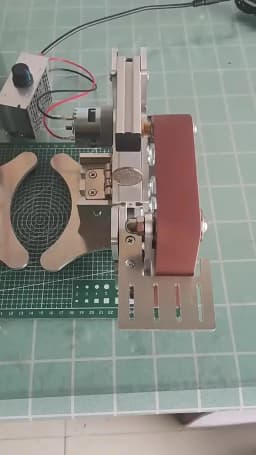 533x30mm Multi-Function Mini Micro Sander Grinding Electric Small Belt Sander DIY Benchtop Stand Home Knife Sharpening Machine