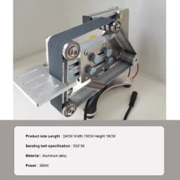 533x30mm Multi-Function Mini Micro Sander Grinding Electric Small Belt Sander DIY Benchtop Stand Home Knife Sharpening Machine