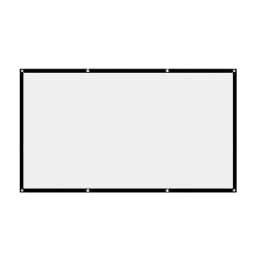 Simple Projector Curtain Home Set Theater Office 16:9 HD Display Projection Screen for Household Bedroom Accessories