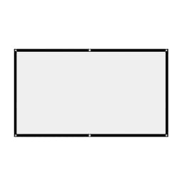 Simple Projector Curtain Home Set Theater Office 16:9 HD Display Projection Screen for Household Bedroom Accessories