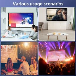 16: 9 High-Definition Home Projection Screen Wall Mounted Simple Screen, Thickened Version with Rope and Hook 60-150 Inches
