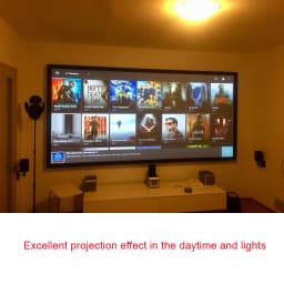 Salange Projector Screen ,60 84 100 Inch Reflective Fabric Cloth Projection Screen For YG300 Projetor XGIMI DLP LED Home Theater