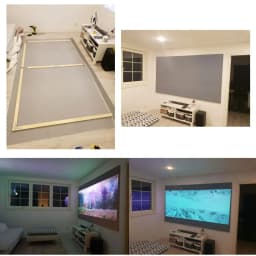 Salange Projector Screen ,60 84 100 Inch Reflective Fabric Cloth Projection Screen For YG300 Projetor XGIMI DLP LED Home Theater