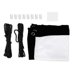 White Projection Screens 16:9 Thicken Portable Non Crease Soft White Polyester Projector Curtain Projection Screen