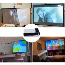 16:9 Projection Folding Screen Portable HD Mini Projector Movie Cloth Home Office Outdoor Projection Screen Multi-size Selection