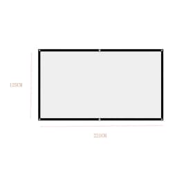 16:9 Projection Folding Screen Portable HD Mini Projector Movie Cloth Home Office Outdoor Projection Screen Multi-size Selection